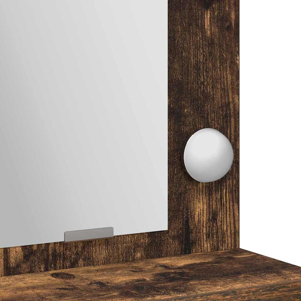 Smyckebord med hylla Rökt ek 50 x 41 x 135 cm Konstruerat trä