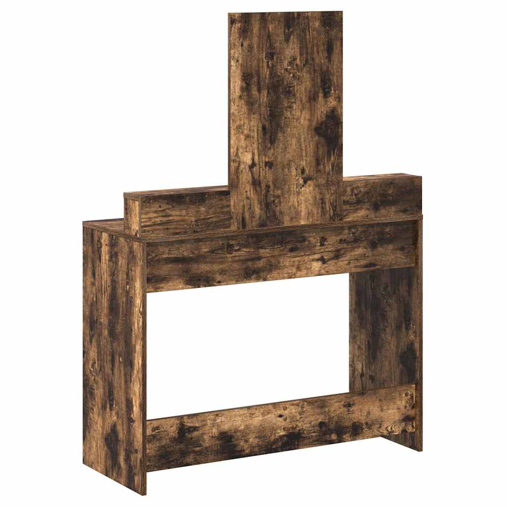 Smyckebord med låda Rökt ek 100 x 41 x 140 cm Konstruerat trä