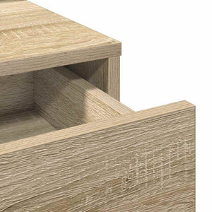 Smyckebord med låda Brun 50 x 41 x 140 cm Konstruerat trä