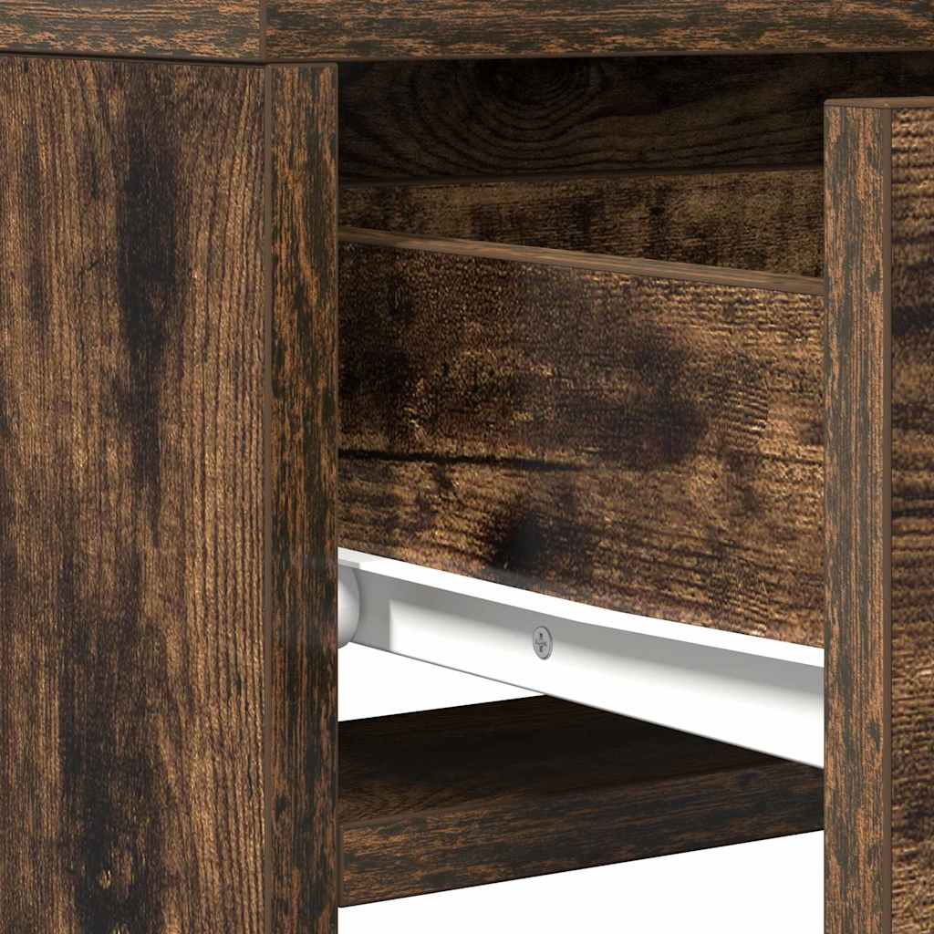 Smyckebord med låda Brun 50 x 41 x 140 cm Konstruerat trä