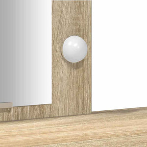 Smyckebord med lagring Brun 102 x 33 x 135 cm Konstruerat trä