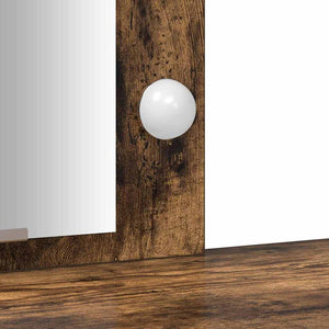 Smyckebord med lagring Brun 102 x 33 x 135 cm Konstruerat trä