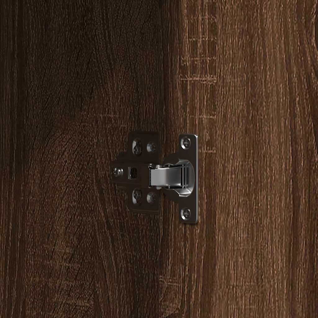 Smyckebord med lagring Brun 102 x 33 x 135 cm Konstruerat trä