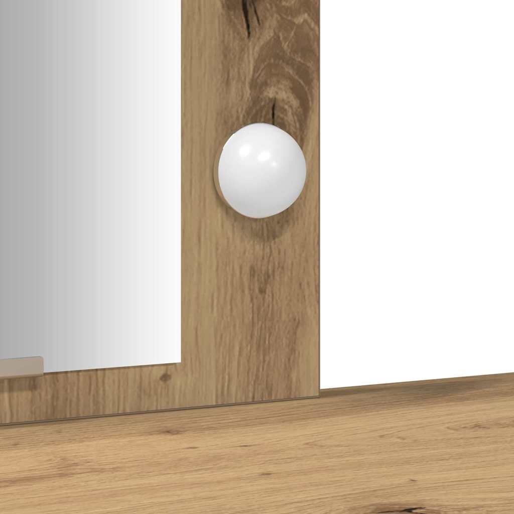 Smyckebord med lagring Brun 102 x 33 x 135 cm Konstruerat trä