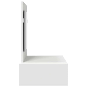 Smyckebord med låda Vit 83 x 40 x 70 cm Konstruerat trä