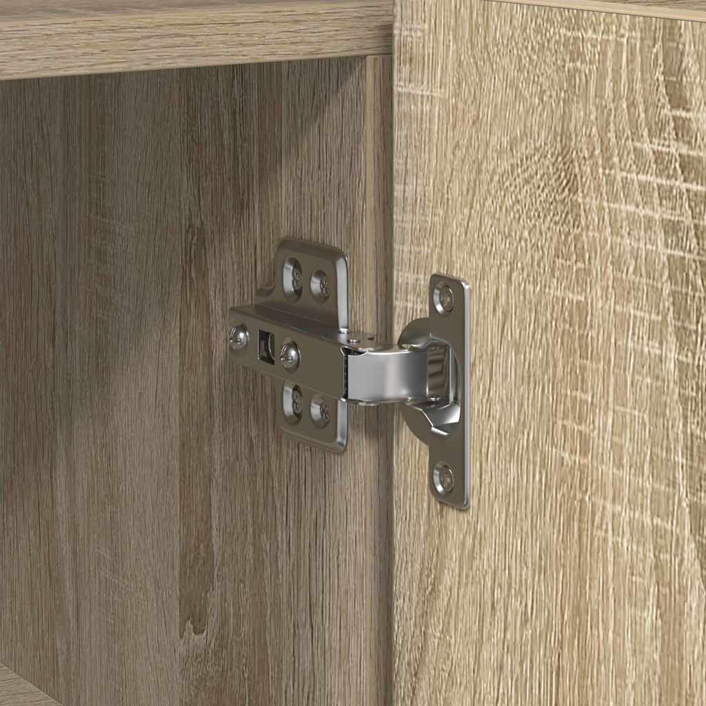 Sideboard Sonoma-ek 116 x 30 x 75 cm Konstruerat trä