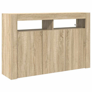Sideboard Sonoma-ek 116 x 30 x 75 cm Konstruerat trä