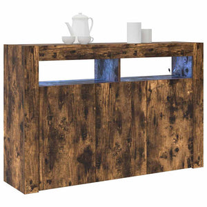 Sideboard Rökt ek 116 x 30 x 75 cm Konstruerat trä
