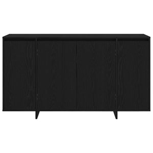 Sideboard Svart Ek 135 x 41 x 75 cm Konstruerat trä