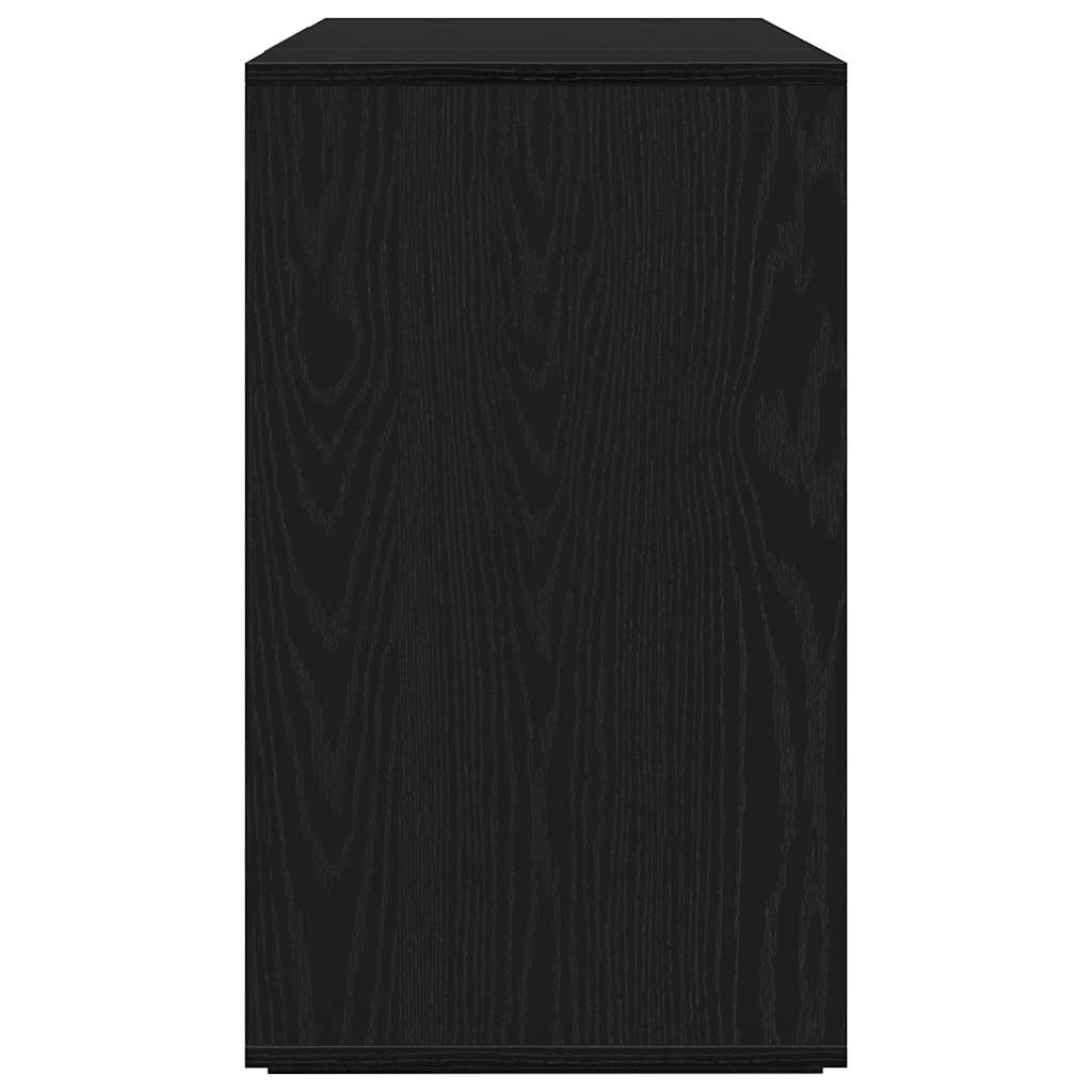 Sideboard Svart Ek 135 x 41 x 75 cm Konstruerat trä