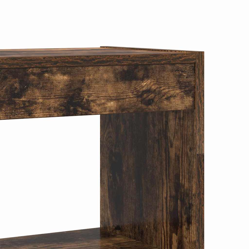 Bokskåp med hylla Rökt ek 80 x 30 x 198 cm Konstruerat trä