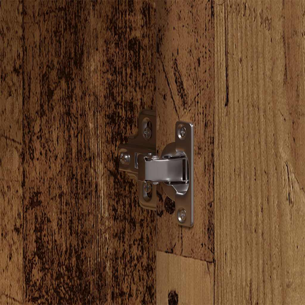 Garderob med hylla Gammalt trä 55 x 25 x 189 cm Konstruerat trä