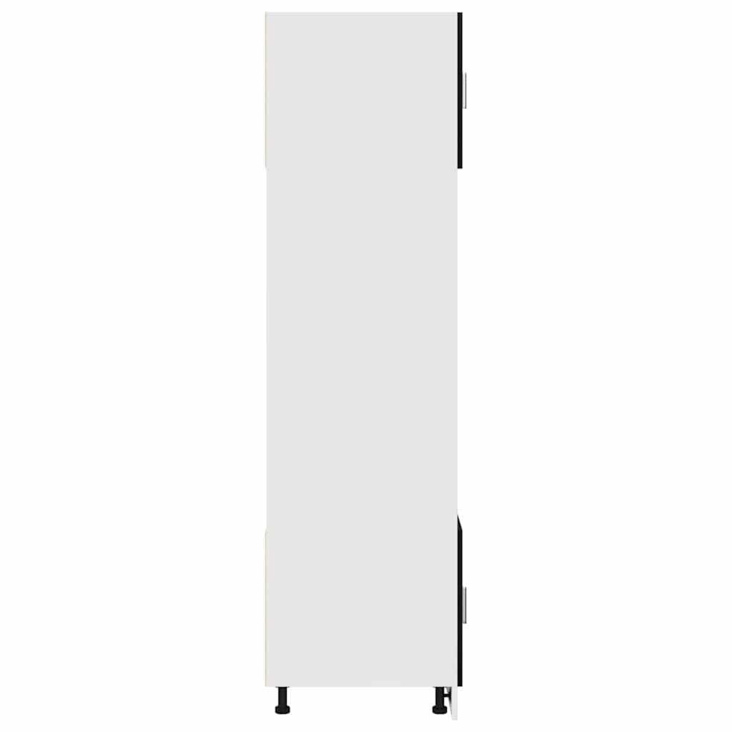 Hängande skåp Riga Svart Ek 60 x 57 x 207 cm Konstruerat trä