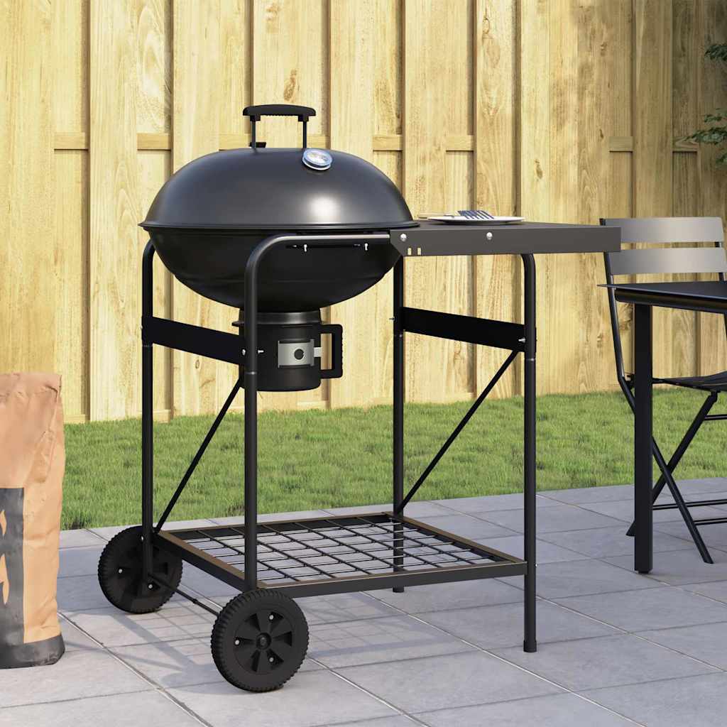 Utomhusgrill 91 x 71 x 107 cm Metall Svart