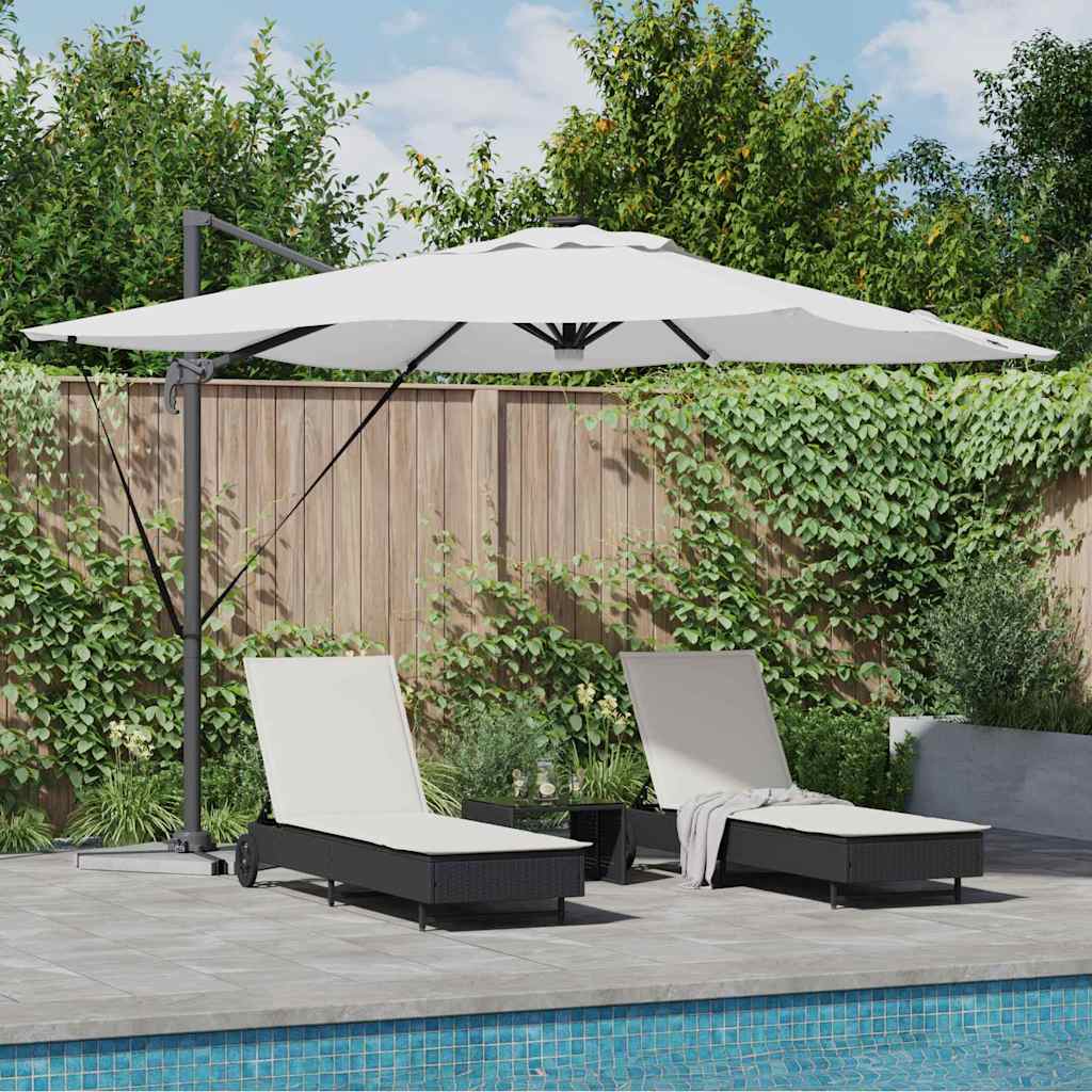 Roma Parasol Beige 286 x 284 x 270 cm Aluminium och Polyester