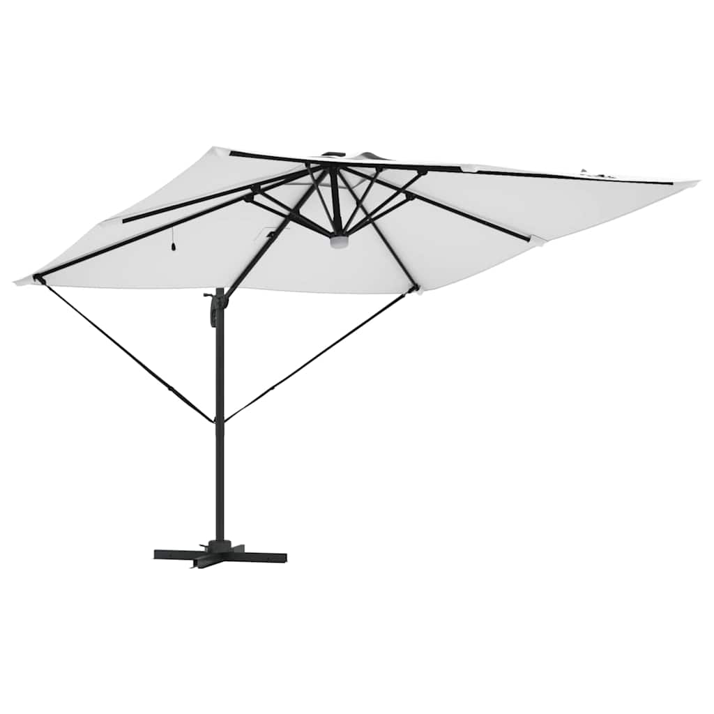 Roma Parasol Beige 286 x 284 x 270 cm Aluminium och Polyester