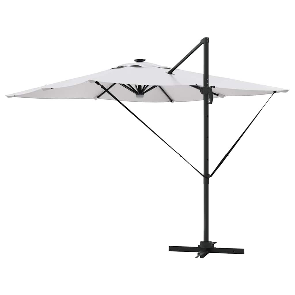 Roma Parasol Beige 286 x 284 x 270 cm Aluminium och Polyester