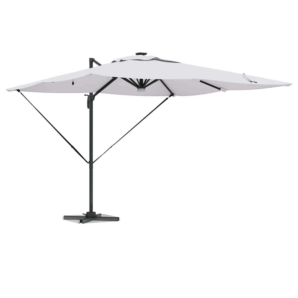 Roma Parasol Beige 286 x 284 x 270 cm Aluminium och Polyester