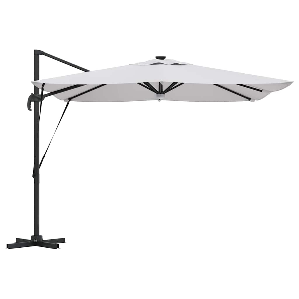 Roma Parasol Beige 286 x 284 x 270 cm Aluminium och Polyester
