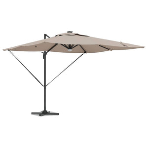 Roma Parasol Taupe 286 x 284 x 270 cm Aluminium och Polyester