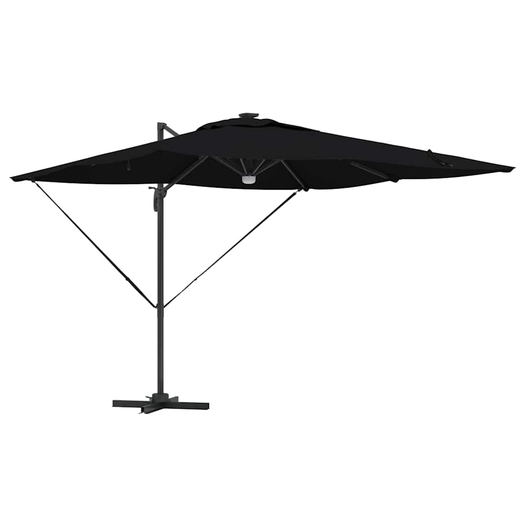 Roma Parasol Svart 286 x 284 x 270 cm Aluminium och Polyester