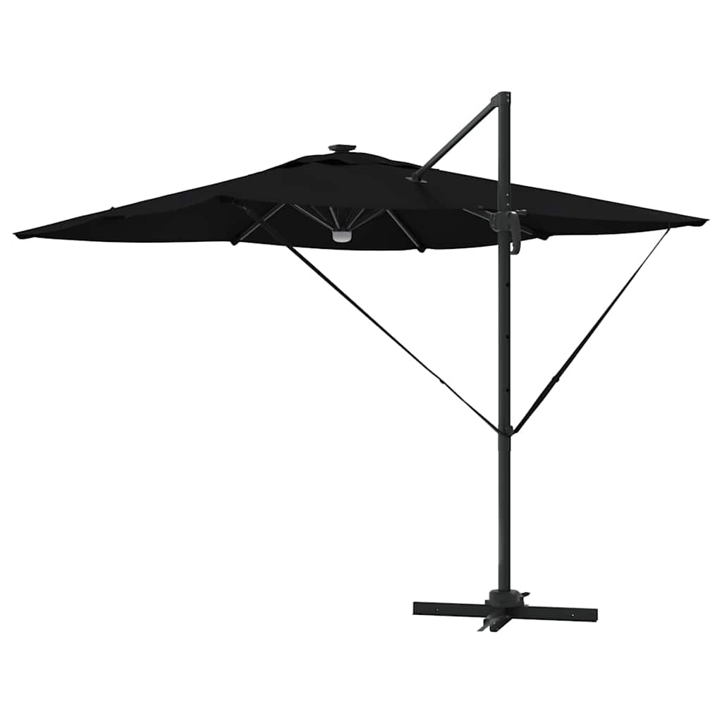 Roma Parasol Svart 286 x 284 x 270 cm Aluminium och Polyester