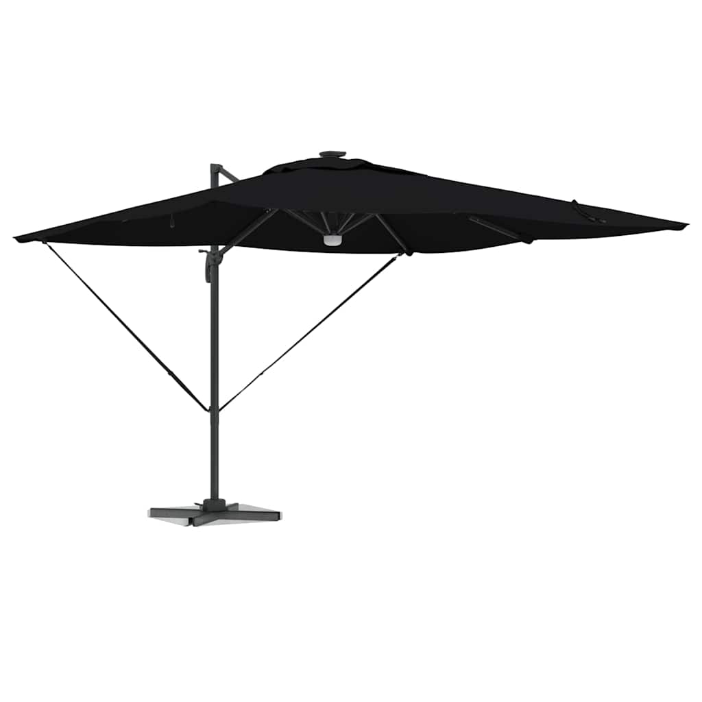 Roma Parasol Svart 286 x 284 x 270 cm Aluminium och Polyester