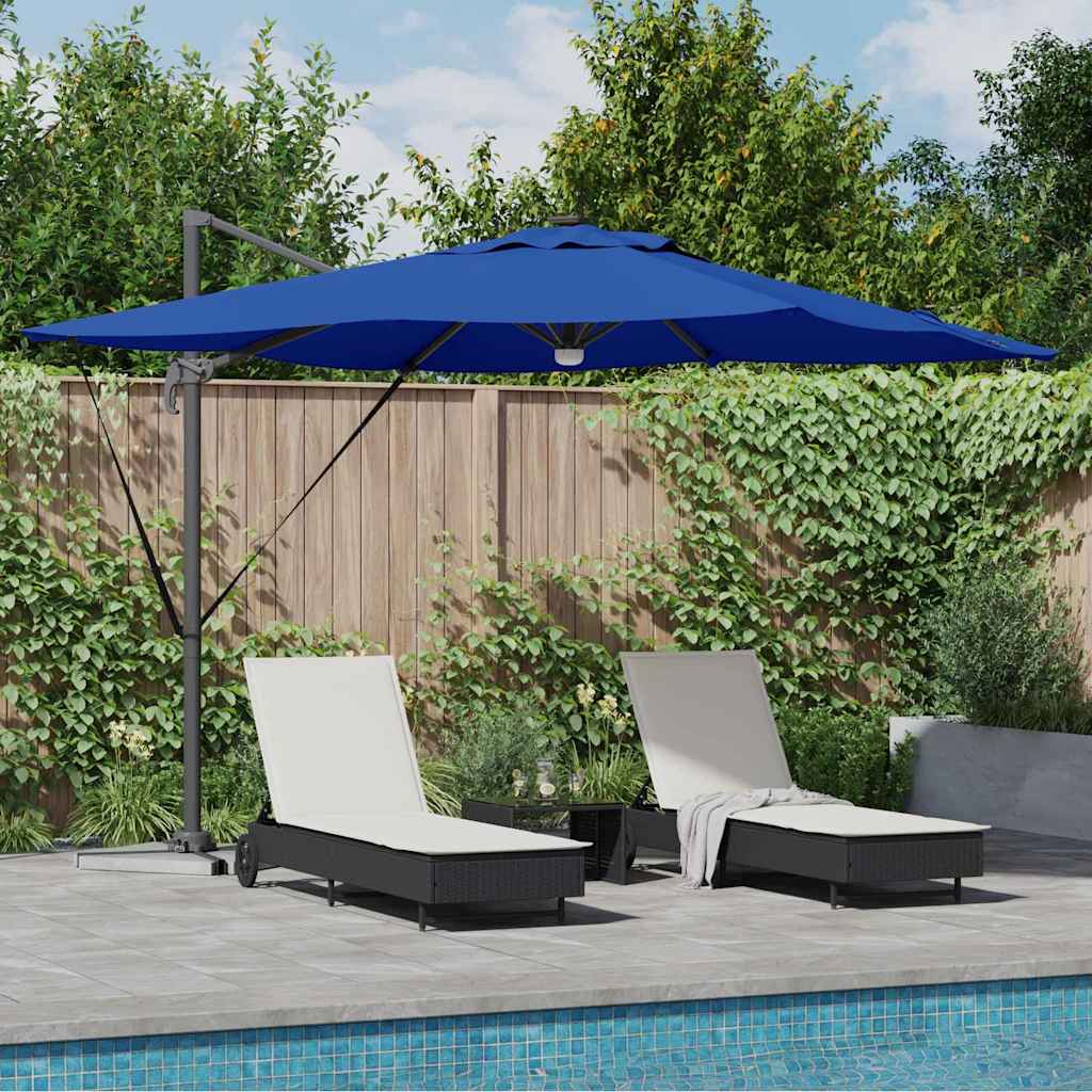 Roma Parasol Blå 286 x 284 x 270 cm Aluminium och Polyester