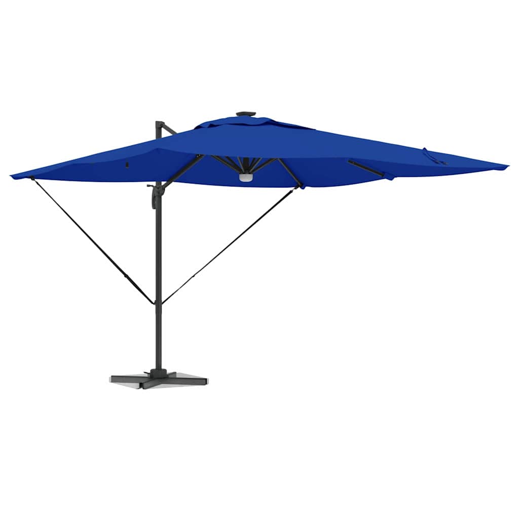 Roma Parasol Blå 286 x 284 x 270 cm Aluminium och Polyester