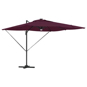 Roma Parasol Röd 286 x 284 x 270 cm Aluminium och Polyester