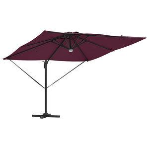 Roma Parasol Röd 286 x 284 x 270 cm Aluminium och Polyester