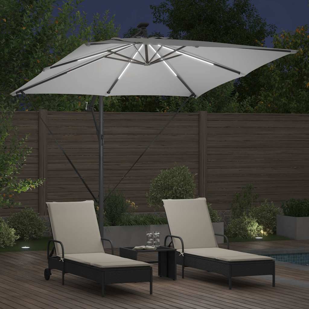 Cantilever bananparasol Sand 249 x 249 x 250 cm