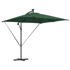 Cantilever bananparasol Grön 249 x 249 x 250 cm