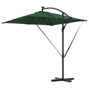 Cantilever bananparasol Grön 249 x 249 x 250 cm