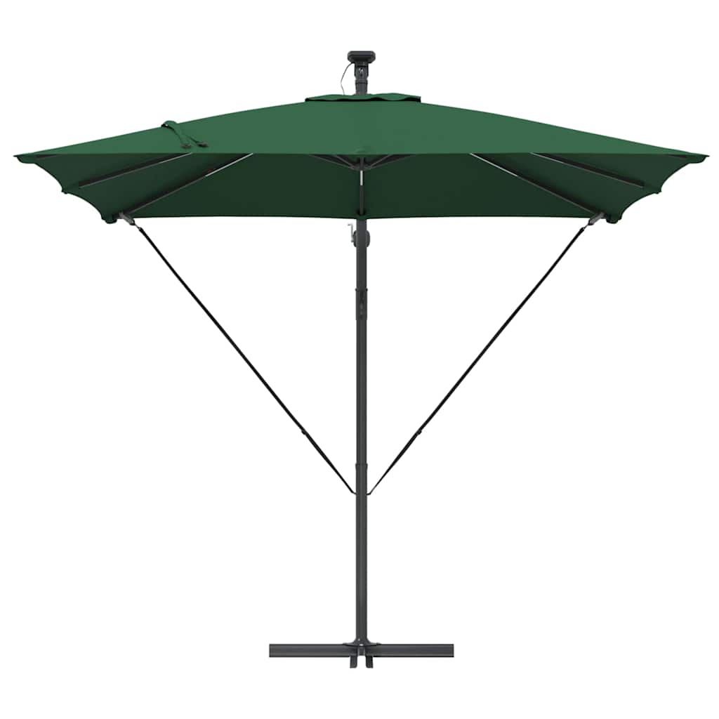 Cantilever bananparasol Grön 249 x 249 x 250 cm
