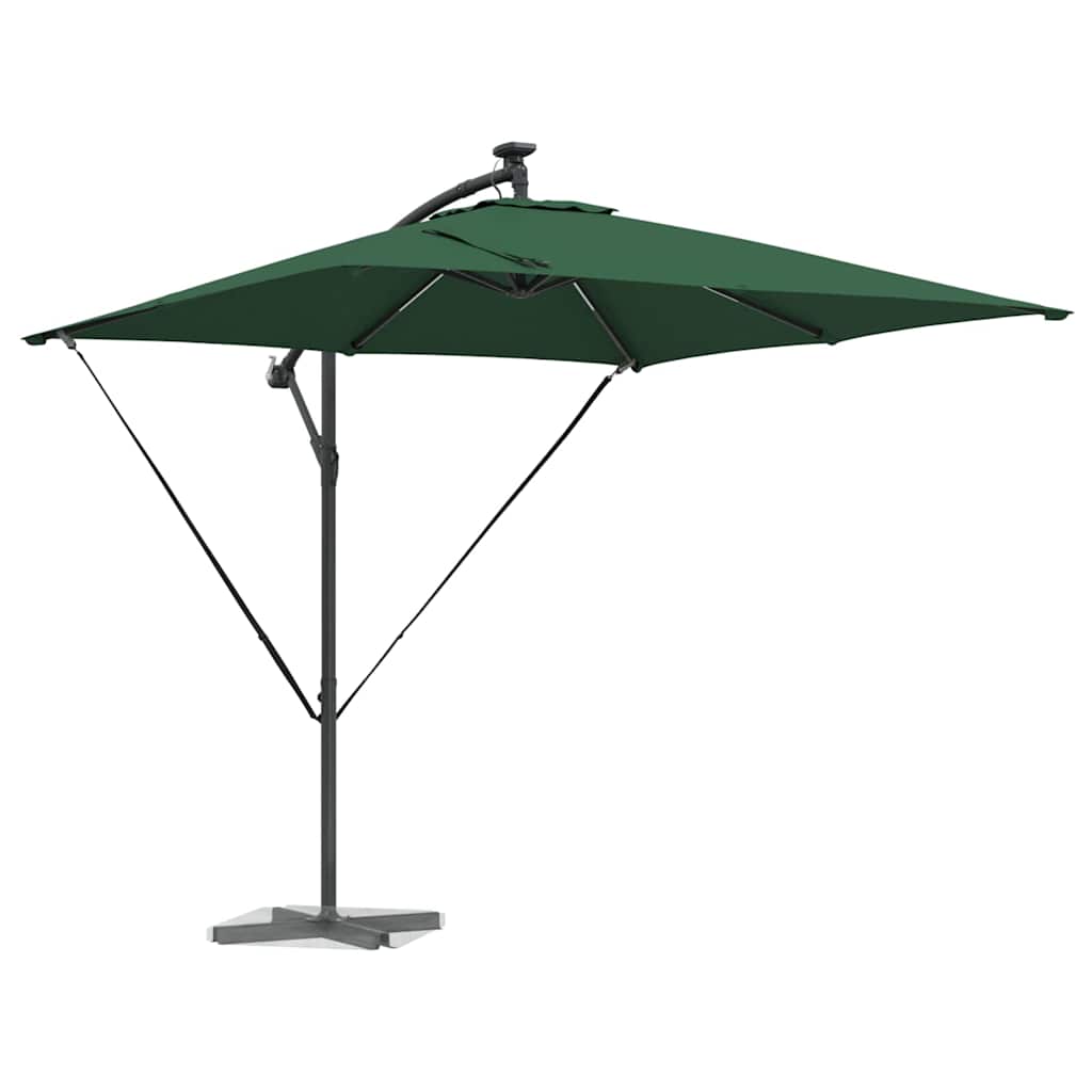 Cantilever bananparasol Grön 249 x 249 x 250 cm
