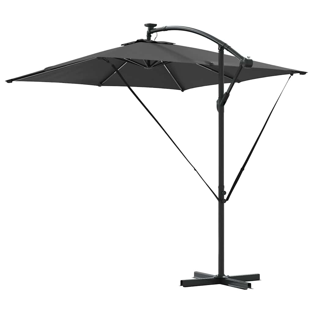 Cantilever bananparasol Antracit 249 x 249 x 250 cm