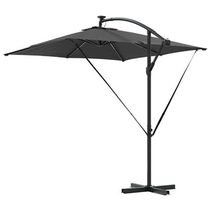 Cantilever bananparasol Antracit 249 x 249 x 250 cm