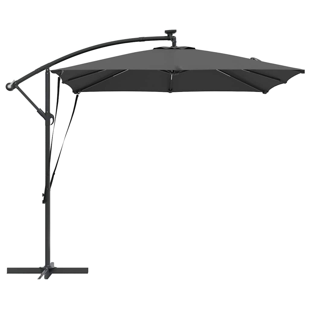 Cantilever bananparasol Antracit 249 x 249 x 250 cm