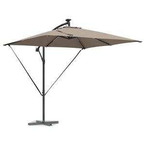 Cantilever bananparasol Taupe 249 x 249 x 250 cm