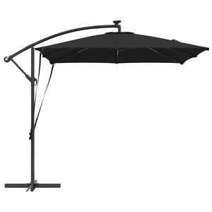 Cantilever bananparasol Svart 249 x 249 x 250 cm