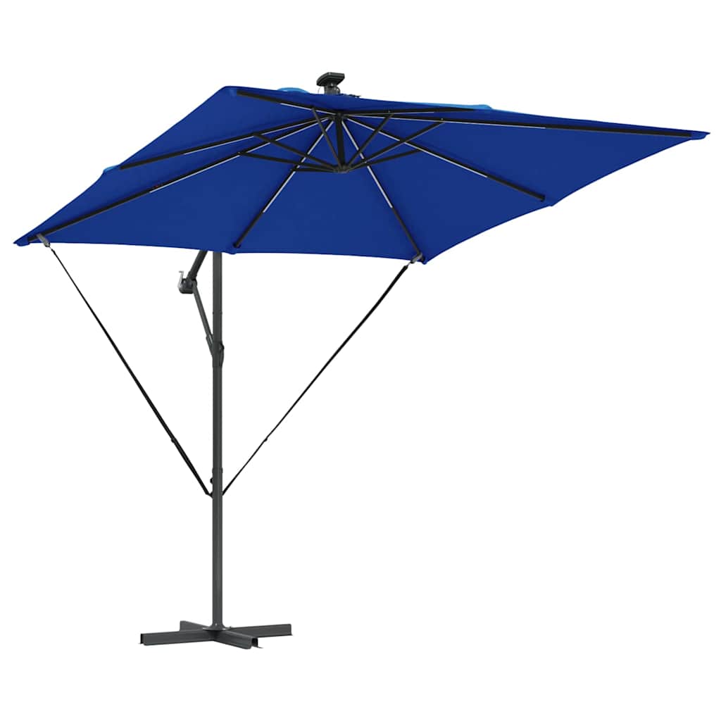 Cantilever bananparasol Blå 249 x 249 x 250 cm