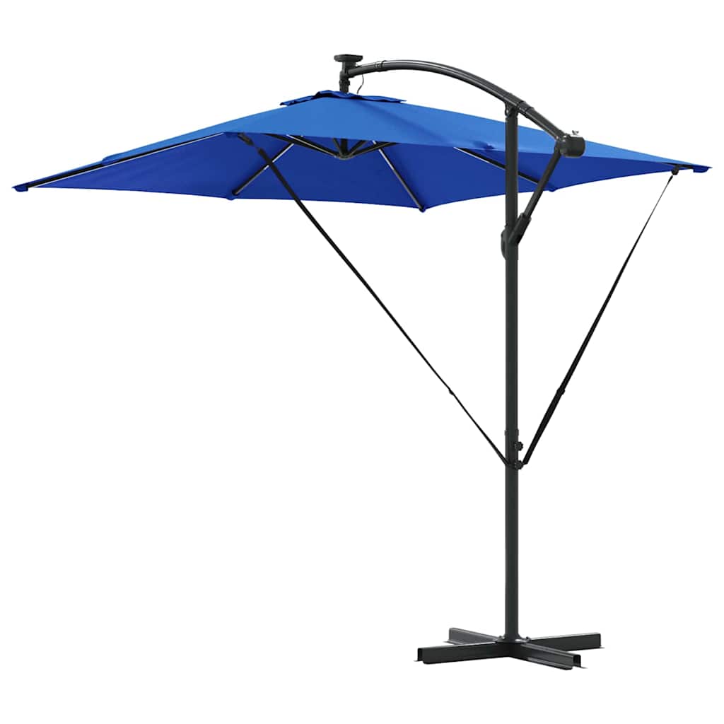 Cantilever bananparasol Blå 249 x 249 x 250 cm