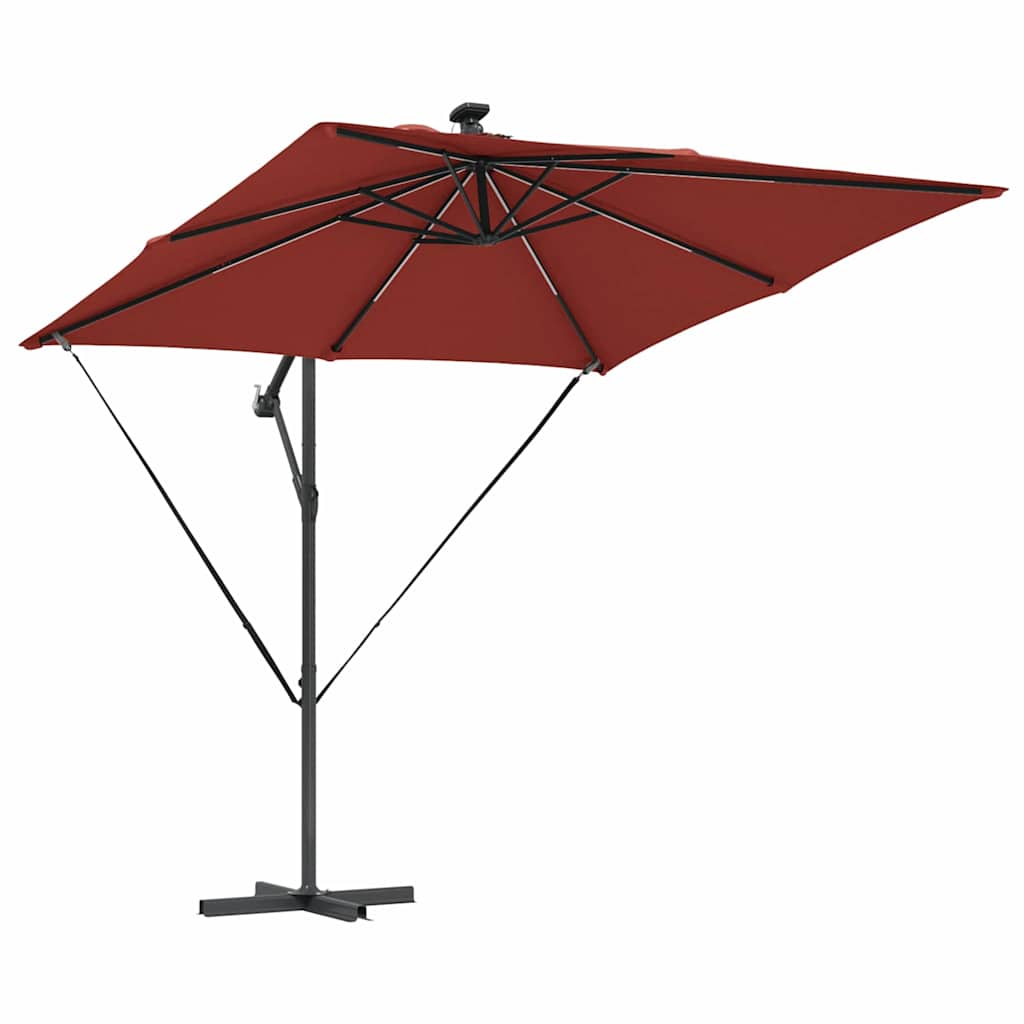 Cantilever bananparasol Terracotta 249 x 249 x 250 cm