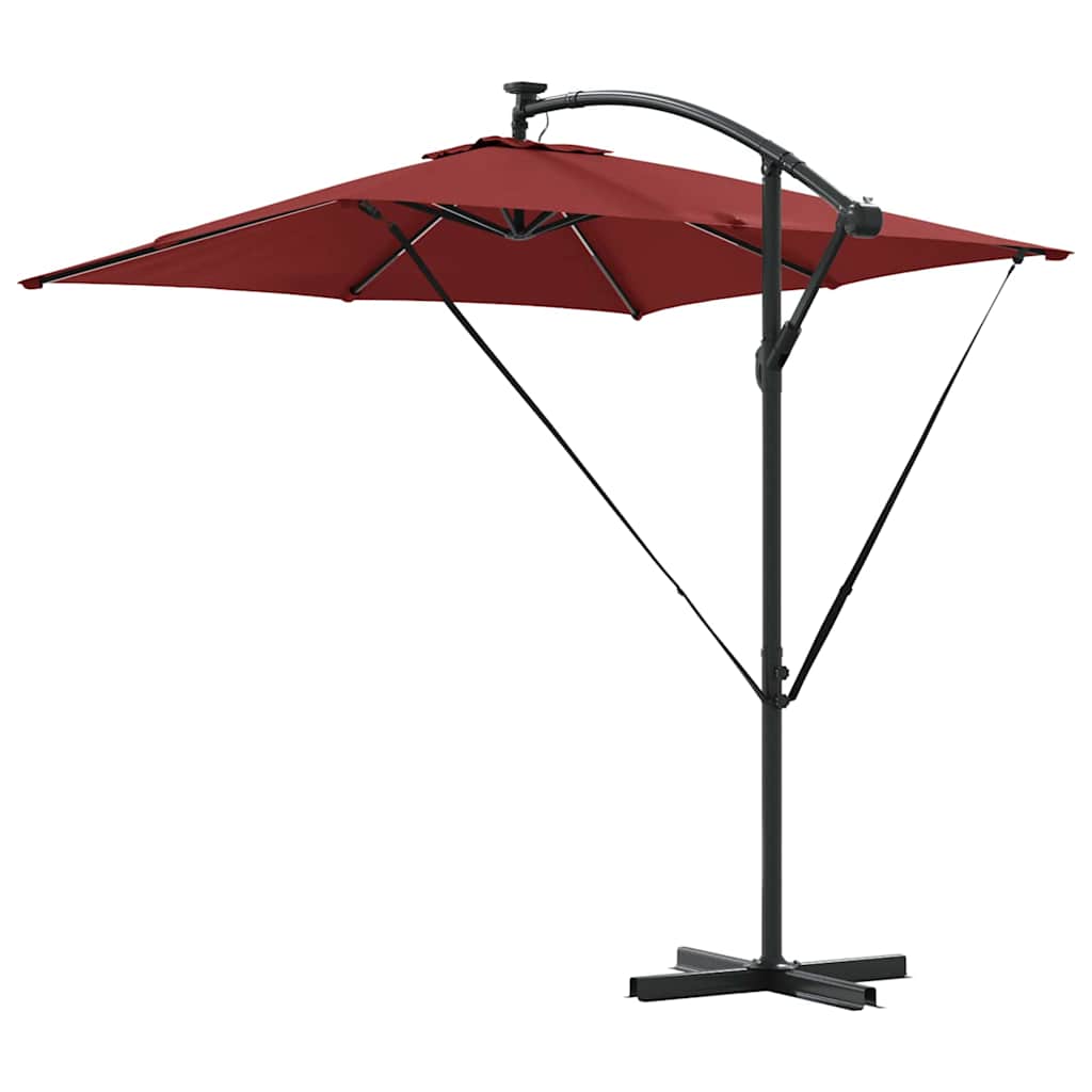 Cantilever bananparasol Terracotta 249 x 249 x 250 cm