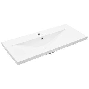 Badrumsmöbelset Väggmonterad 4 pcs Svart Ek Konstruerat trä