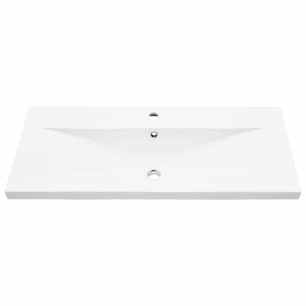 Badrumsmöbelset Väggmonterad 4 pcs Svart Ek Konstruerat trä