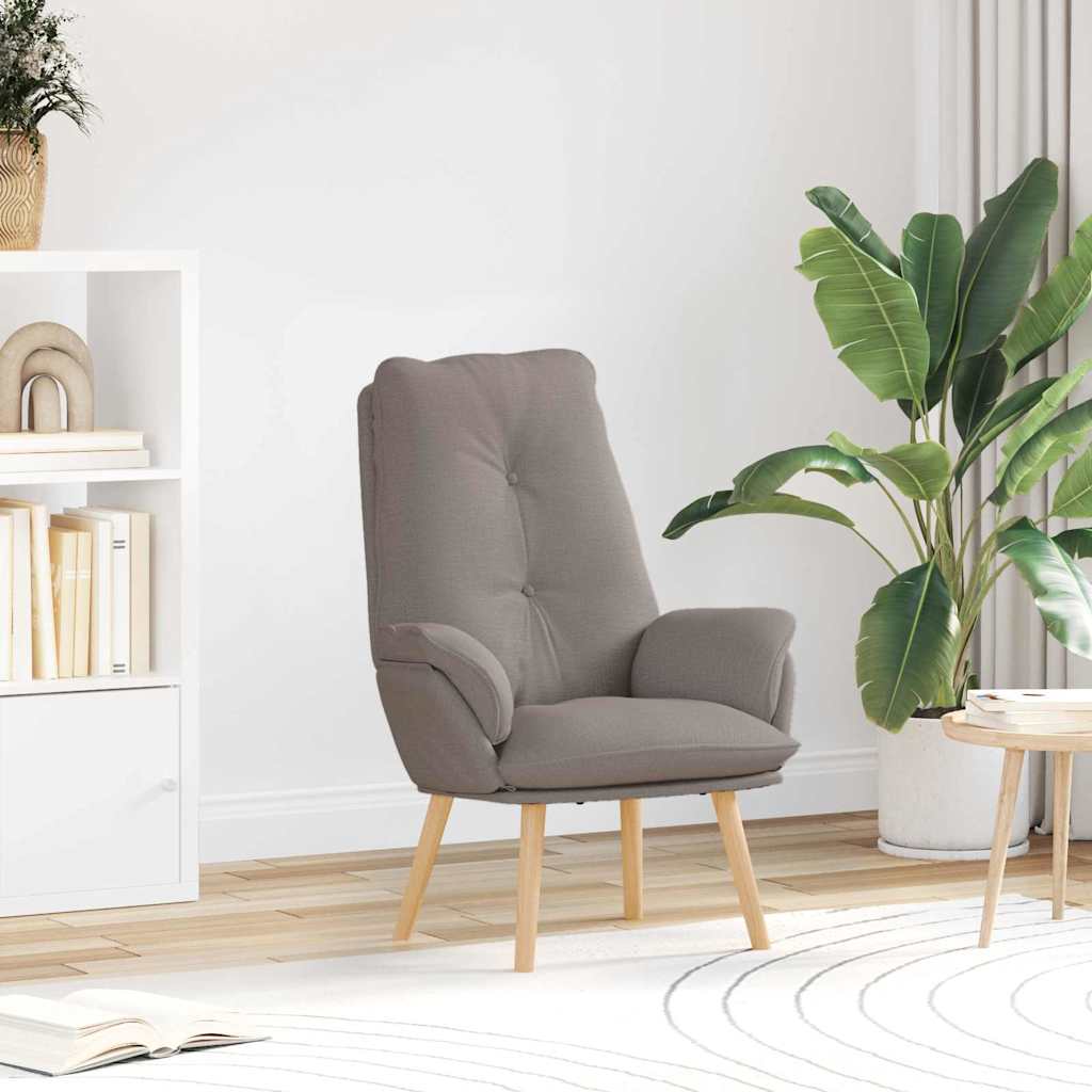 fåtölj Taupe Polyester och plywood