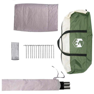 Dome Tält med tak med lagring Grön 505 x 450 x 248 cm