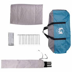 Dome Tält med tak med lagring Blå 505 x 450 x 248 cm